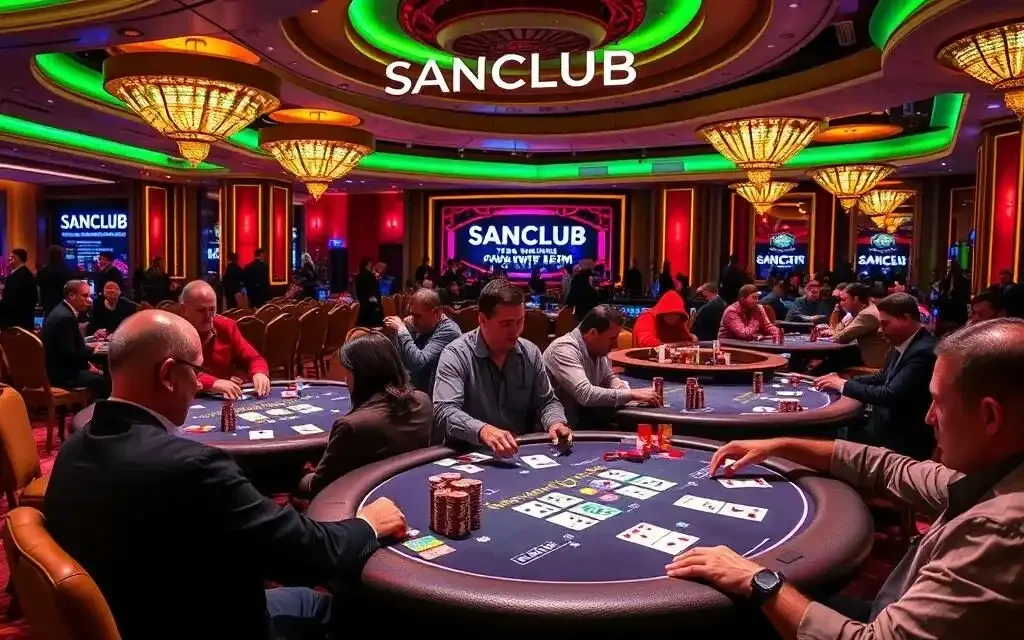 Hệ thống game SanClub mang đến trải nghiệm poker Texas đỉnh cao